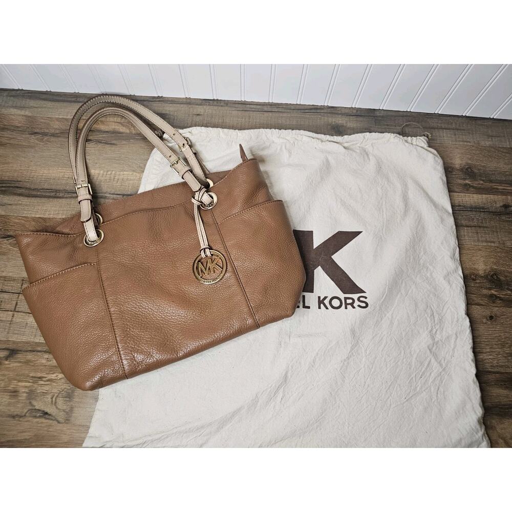 Michael Kors Jet Set East West Topโ Zip Acorn Saffiano Leather Tote Dust Cover